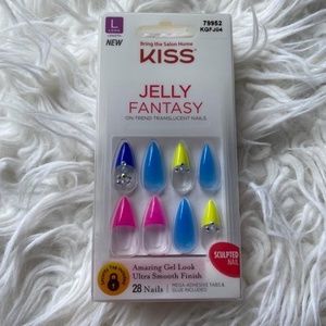 Jelly Fantasy Neon Stiletto Nails